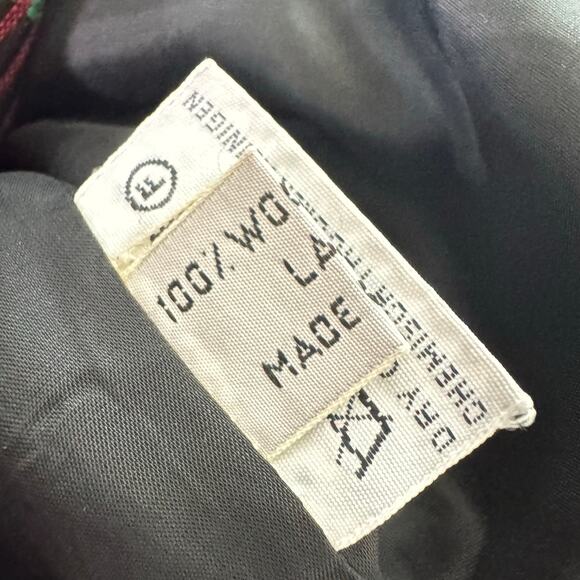 Vintage Umberto Ginocchietti Wool Plaid Blazer Unisex Mens Size 42 Multi 80's - Picture 5 of 7